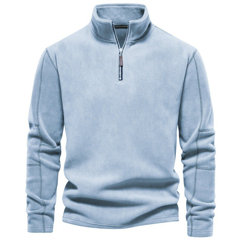 Joshua | Pull en laine polaire avec fermeture éclair au quart