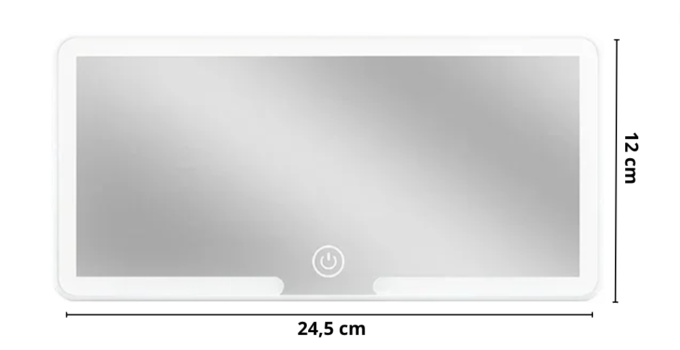 Miroir LED pour voiture avec 3 modes